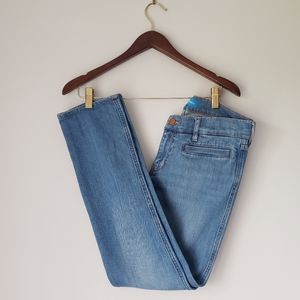 MiH Jeans Paris Mid Rise Cropped Slim Navo Blue size 27